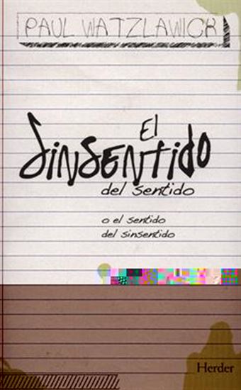Imagen de EL SINSENTIDO DEL SENTIDO
