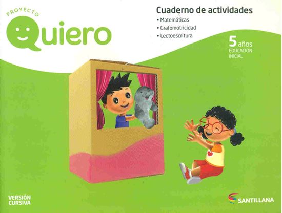 Imagen de CUADERNO QUIERO 5 AÑOS CURSIVA