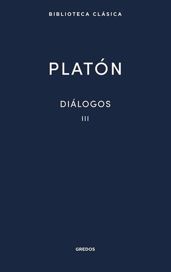 Imagen de DIALOGOS III. FEDON. EL BANQUETE