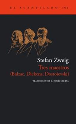 Imagen de TRES MAESTROS. BALZAC, DICKENS, DOSTOIEV