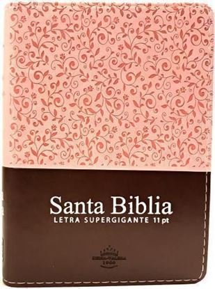 Imagen de SANTA BIBLIA PIEL LETRA GIG. (ROSA/ MA.)