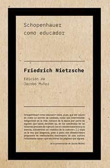Imagen de SCHOPENHAUER COMO EDUCADOR