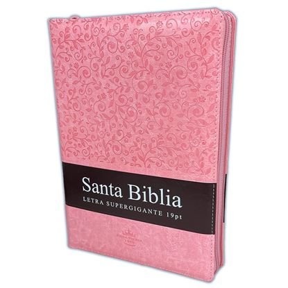 Imagen de SANTA BIBLIA RVR LETRA SUPERGIGANTE ROSA