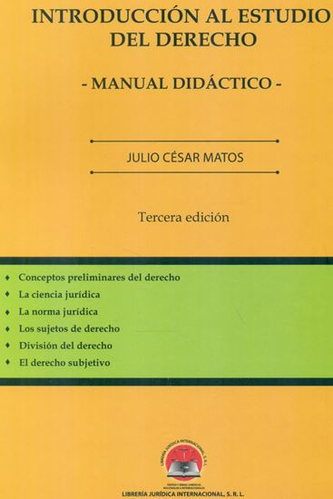 Imagen de INTRODUCCION AL ESTUDIO DEL DERECHO