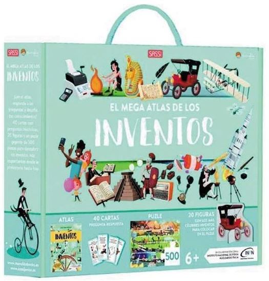 Imagen de EL MEGA ATLAS DE LOS INVENTOS. CARTAS+PU