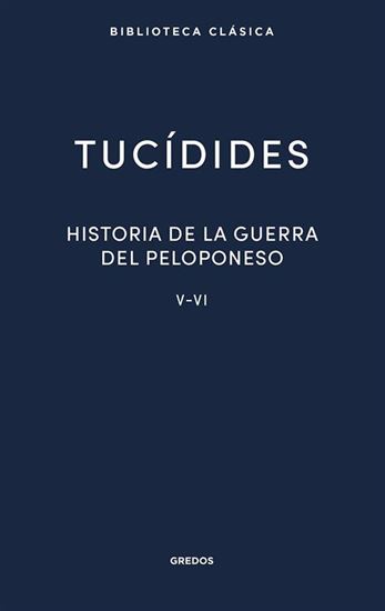 Imagen de HISTORIA GUERRA PELOPONESO. LIBROS V-VI