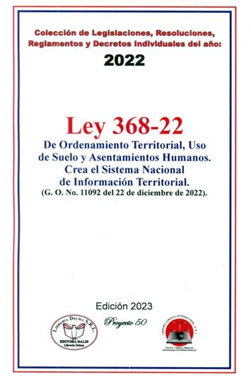 Imagen de LEY 368-22 DE ORDENAMIENTO TERRITORIAL