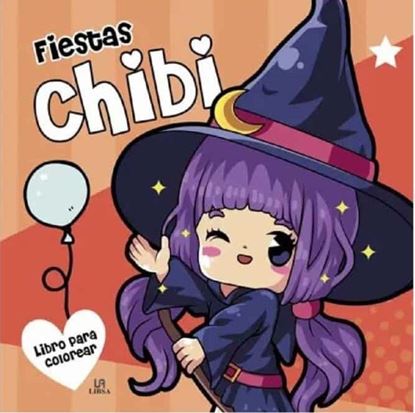 Imagen de FIESTAS CHIBI.  LIBRO PARA COLOREAR