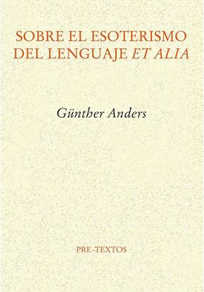 Imagen de SOBRE EL ESOTERISMO DEL LENGUAJE (OF2)