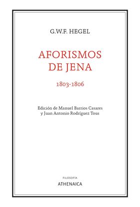 Imagen de AFORISMOS DE JENA (1803-1806)