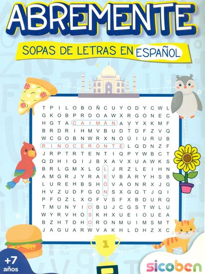 Imagen de ABREMENTE. SOPAS DE LETRAS  EN ESPAÑOL