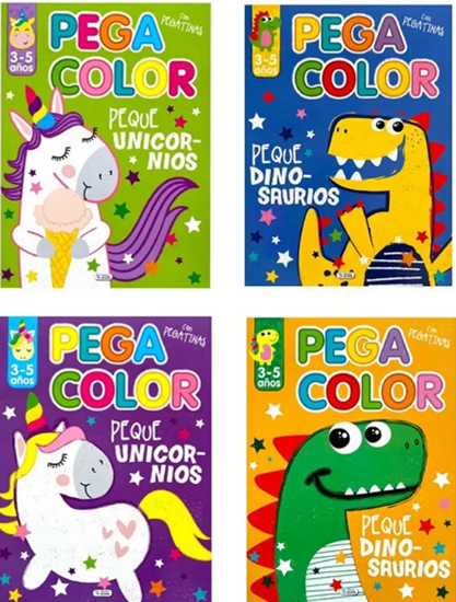 Imagen de PEGACOLOR MAGICO (16 PAG. + ADEHESIVOS)