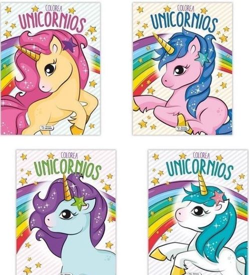 Imagen de COLOREA UNICORNIOS GLITTER (32 PAG.)