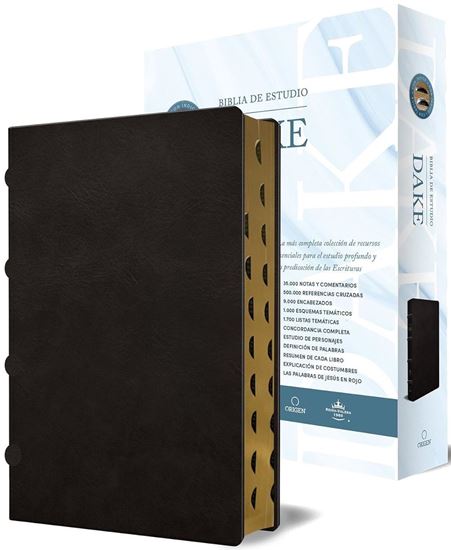 Imagen de BIBLIA RVR 1960 ESTUDIO DAKE, TAMAÑO G.