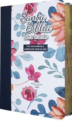 Imagen de SANTA BIBLIA RVR LG (FLORES, BORDE NEGRO