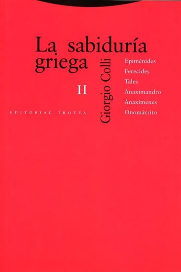 Imagen de LA SABIDURIA GRIEGA II