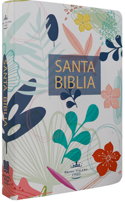 Imagen de SANTA BIBLIA RVR LG (BLANCA CON FLORES)
