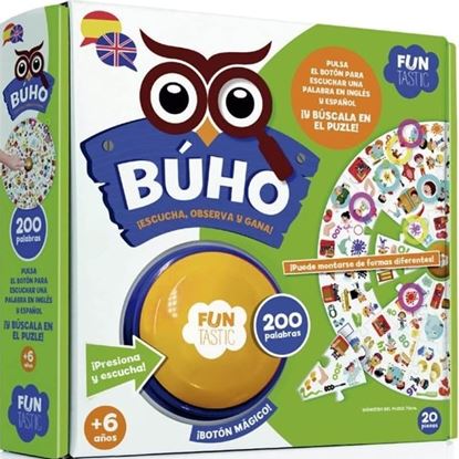 Imagen de BUHO PUZLE BOTON 200 PALABRAS