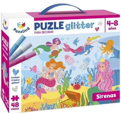 Imagen de PUZLE GLITTER: SIRENAS