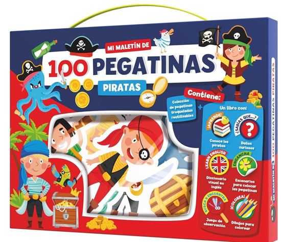 Imagen de MALETIN 100 PEGATINAS PIRATAS