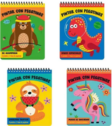 Imagen de PINTAR CON PEGATINAS (4 TIT)