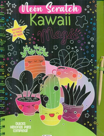 Imagen de NEON SCRATCH (2 TIT) UNICORNIOS KAWAII