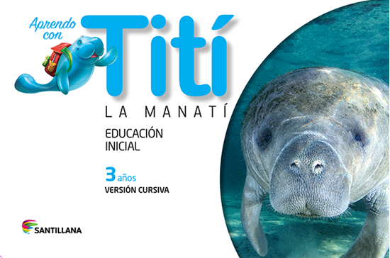 Imagen de CARPETA TITI LA MANATI 3 AÑOS CURSIVA