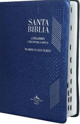 Imagen de BIBLIA RV 1960 LETRA GRANDE VINIL AZUL