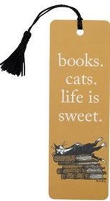 Imagen de BOOKS CATS LIFE BOOKMARK