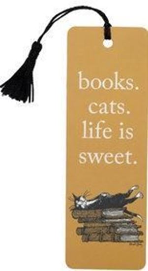 Imagen de BOOKS CATS LIFE BOOKMARK