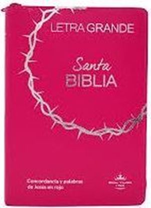 Imagen de SANTA BIBLIA RVR LG. CANTO GRIS (ROSA)