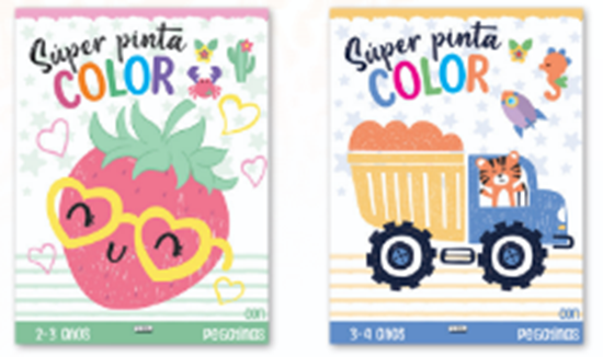 Imagen de SUPER PINTA COLOR + PEGATINA (48 PAG.)