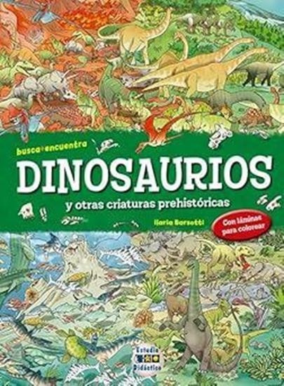 Imagen de DINOSAURIOS.  BUSCA, ENCUENTRA Y COLO.