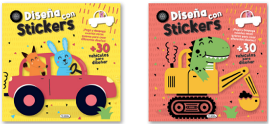 Imagen de DISEÑA CON STICKERS (2 TITULOS)