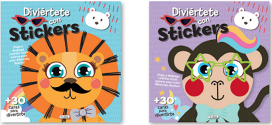 Imagen de DIVIERTETE CON STICKERS (2 TITULOS)