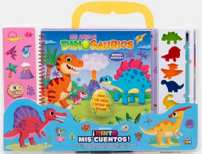 Imagen de ¡PINTO MIS CUENTOS! MIS AMIGOS DINO.