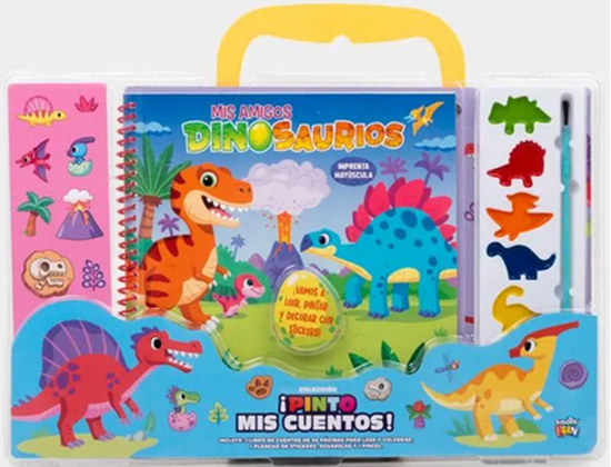 Imagen de ¡PINTO MIS CUENTOS! MIS AMIGOS DINO.