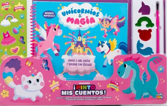 Imagen de ¡PINTO MIS CUENTOS! UNICORNIOS Y MAGIA