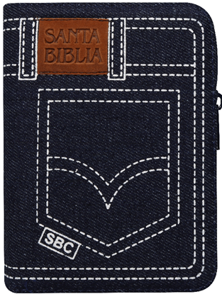 Imagen de BIBLIA RVR JEAN AZUL CON CIERRE (PJR)