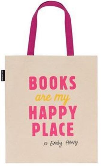 Imagen de BOOKS ARE MY. HAPPY PLACE (BOLSA)