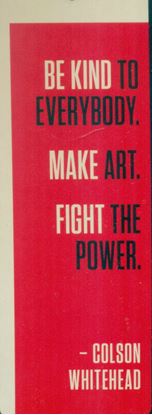 Imagen de COLSON WHITEHEAD: FIGHT POWER BOOKMARK