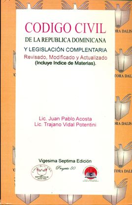Imagen de CODIGO CIVIL DE LA R.D. Y LEG. (T.D.)