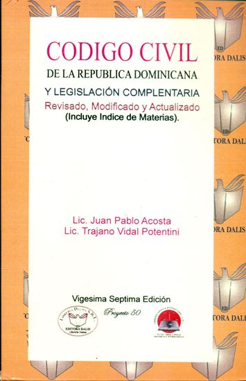 Imagen de CODIGO CIVIL DE LA R.D. Y LEG. (T.D.)