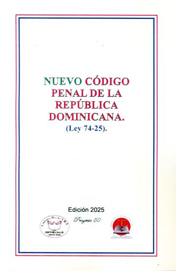 Imagen de CODIGO PENAL DE LA RD (LEY-74-25 ) (MED)