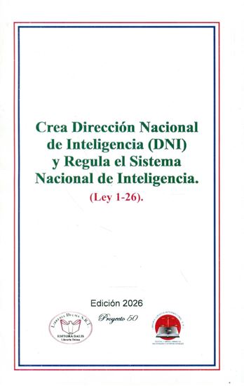 Imagen de LEY 1-26 ORGANICA QUE CREA LA DNI (DNI)