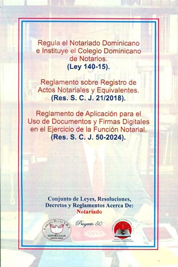 Imagen de CONJ. DE LEYES NOTARIADO (LEY 140-15)