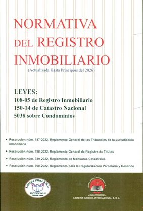 Imagen de NORM. R. INMB (LEY 108-05, 150-14, 5038)