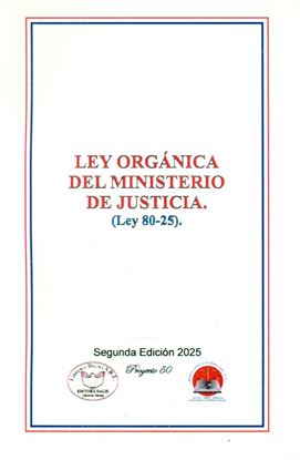 Imagen de LEY 80-25 LEY ORGANICA DEL MIN. DE JUSTI
