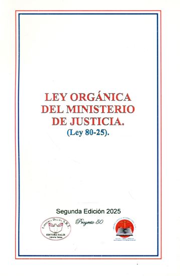 Imagen de LEY 80-25 LEY ORGANICA DEL MIN. DE JUSTI