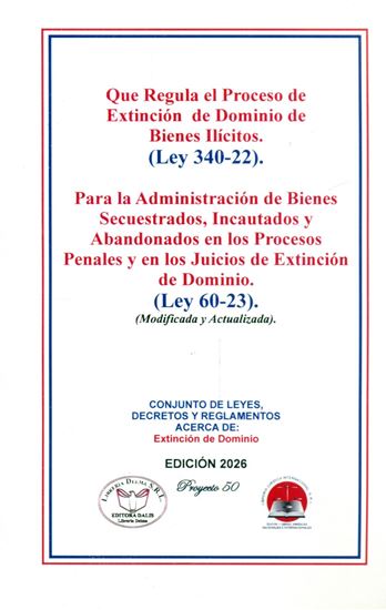Imagen de EXTINCION DE DOMINIO 314-22